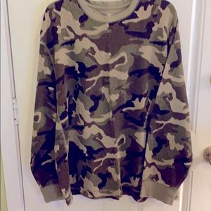 Faded Glory Long Sleeve Camouflage Tee  NEW W/O/T